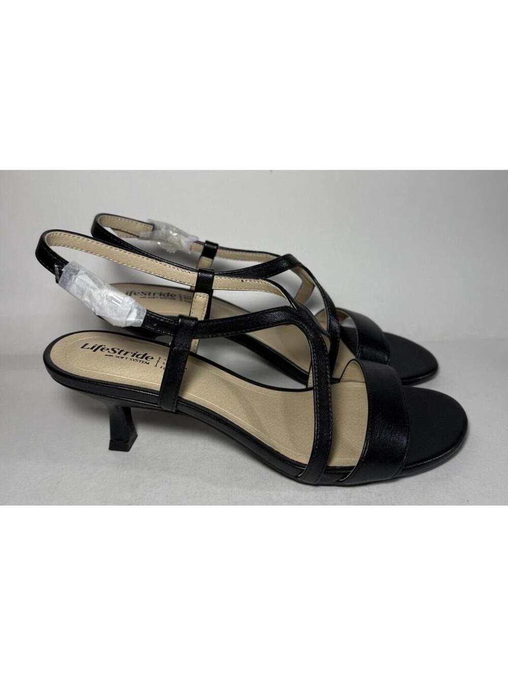 LIFESTRIDE Nolita Dress Sandal Cushion Support Flex Black